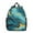 Teal Gold Marble, variant on Teal Gold Marble Backpack Backpack for School,Cute School Bag,Schoolbag with Adjustable Shoulder Straps & Padded Back,13.8"x11.4"x6"