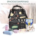 thumbnail image 5 of Fuzoiu Vegetable Quiche Print Diaper Bag Backpack,Baby Essentials Travel Tote,Multi function Waterproof Diaper Bag, Travel Essentials Baby Bag - Unisex, 5 of 6