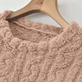 thumbnail image 5 of lcziwo Womens Fleece Pajama Sets Winter Warm Fuzzy Ribbed Sleepwear Comfy Soft Fluffy Pjs 2 Piece Loungewear Plush OutfitsKhaki,Free Size, 5 of 10