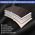 thumbnail image 4 of Fit for Volvo 98% Car Models,2pcs Car Seat Covers,Leather Seat Cover for Cars,Anti-slip Soft Car Seat Protectors(Black and Coffee), 4 of 6