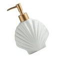 thumbnail image 2 of Simple Style Shell-shape Ceramic Pump Bottle Ceramic Soap Dispenser Bottle, 2 of 5