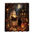 thumbnail image 3 of Halloween Shower Curtain Vintage Fall 70.9x59.1in Polyester Waterproof & Quick Dry for Bathroom Bathtub Home Apartment by MPOISVA, 3 of 7