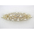 thumbnail image 3 of Faship Gorgeous Clear Rhinestone Crystal Pearl Floral Barrette, 3 of 7