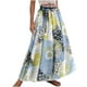 thumbnail image 1 of Faldas de cintura elástica con volantes fruncidos informales con estampado de vendaje para mujer a la moda Wmkox8yi  FGJ2115, 1 of 3