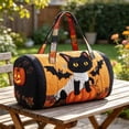 thumbnail image 6 of Halloween Tote Gift Bags, Puff Stitching Quilted Halloween Print Tote Bag, Portable Travel Shoulder Handbag, 6 of 6