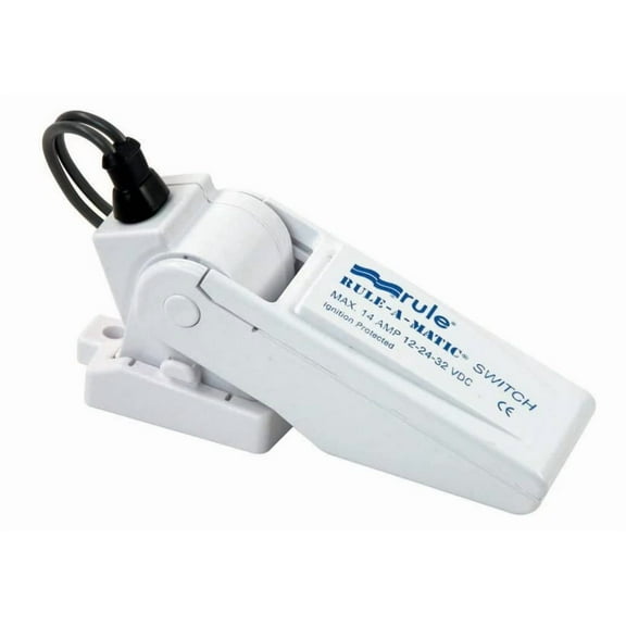 Rule 35A Rule-A-Matic Bilge Pump Float Switch, Mercury Free,White