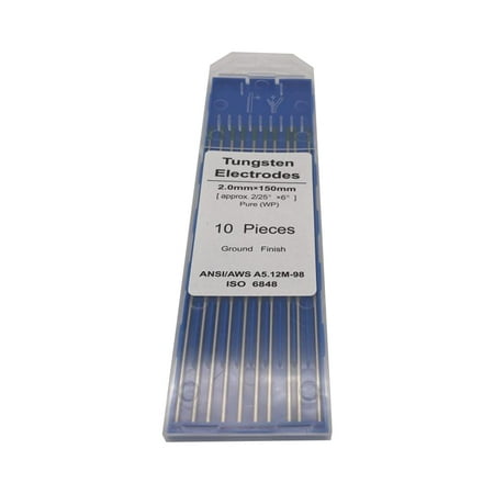 

1 Pack Ground Finish TIG Welding Rods Green Tip WP Pure Tungsten Electrodes