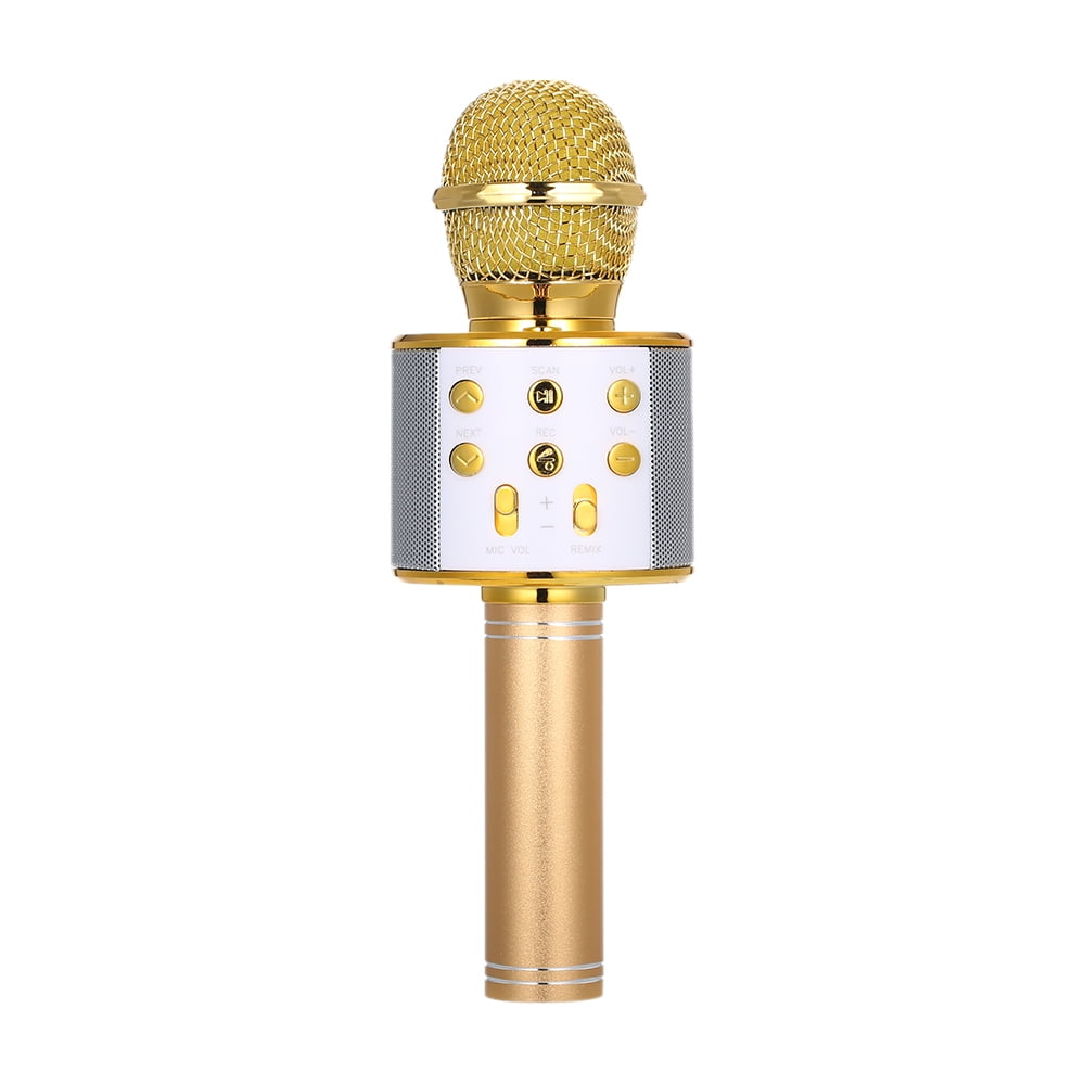 BT Wireless Microphone Speaker Handheld Karaoke Mic Portable Music