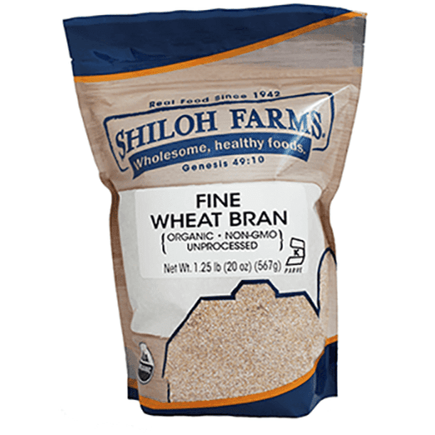 Shiloh Farms Organic Fine Wheat Bran 20 Ounce Bag