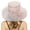 Pink, variant on Womens Summer Beach Hat Wide Leaf Flower Dress Hat Casual Breathable Sun Cap for Bridal Shower Vacation Travel