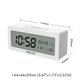 thumbnail image 4 of Baldr Reloj Despertador Led Despertador Temperatura Humedad Escritorio electrónico Mesa Digital Snooze Relojes Pantalla con retroiluminación blanca,11 Feliz Sencillez, 4 of 5