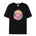 thumbnail image 5 of T Shirts for Women Short Sleeve Cotton Crewneck T-Shirt, Western Cowboy Hat Cactus Sunset Tee Tops Casual Basic T-Shirts, XS-5XL Black 5XL, 5 of 7