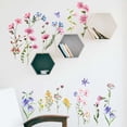 thumbnail image 4 of Bewildely 2 piezas flores pegatinas de pared dormitorio sala de estar decoración del hogar papel pintado autoadhesivo puerta Interior DIY calcomanías Decoración del hogar Bewildely HA074857-01, 4 of 6