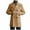 Khaki, variant on Men's Slim Fit Casual Double breasted Mid-length European American Long sleeved Woolen Windbreaker Coat Navy