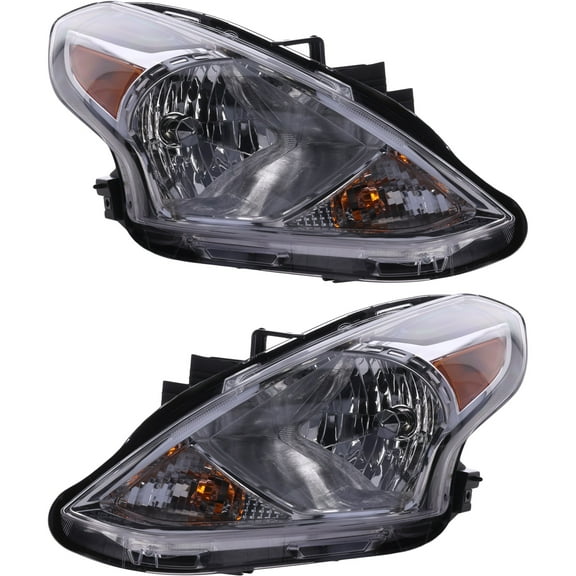 Garage-Pro Driver and Passenger Side Headlight for Nissan Versa 2015-2019 Halogen With bulb(s) Replaces# 260109KK0A 260609KK0A