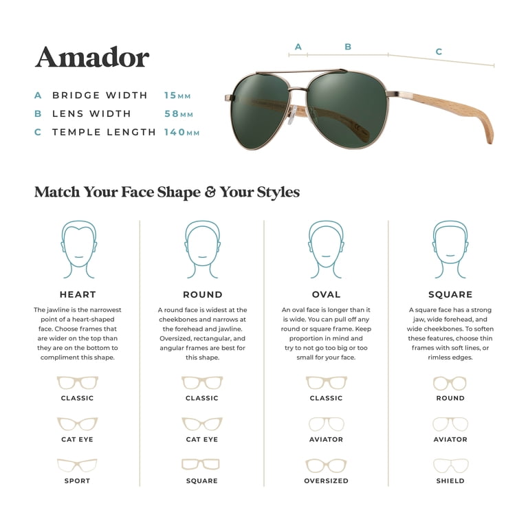 Amador Matte Gold/Natural Beechwood Aviator Polarized 