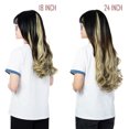 thumbnail image 5 of SHCKE Clip in Hair Extensions 24" Curly Hair Extension 3Pcs Ash Blonde Mix Bleach Blonde Clip On Hair Extensions Heat Resistant Synthetic Fiber Hair Pieces for Women, 5 of 5