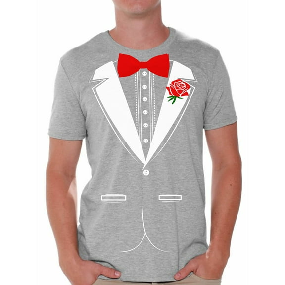 Tuxedo Shirts for Men - Graphic Tees - Funny Novelty Humor Tshirt