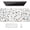 White Flowers, variant on Desk Mat, Ultra Large Mouse Pad, XXL Gaming Mousepad, Pretty Desk Pad, Big Extended Full Size Desktop Desk Matt for Keyboard, Laptop & Computer, 35.5 x 15.7 in, White Flowers