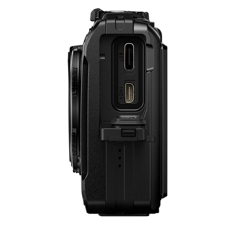 OM SYSTEM Tough TG-7 Digital Camera (Black), 64GB SD Card and More
