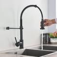 thumbnail image 2 of Senlesen Matte Black Kitchen Sink Faucet Single Handle Pull Down Sprayer Mixer Tap, 2 of 12