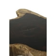 thumbnail image 5 of DecMode 24" x 19" Brown Wood Handmade Live Edge Top Accent Table with Black Metal Tripod Legs, 1-Piece, 5 of 9
