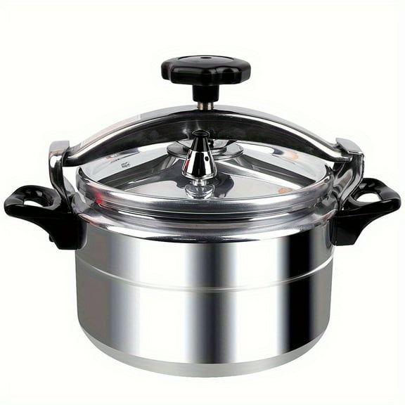 Heavy-Duty Stainless Steel Cookpot - 3-Layer Base, Cool-Touch Handle, Glass Lid, Gas/Induction Compatible for Frying/Boiling/Stewing