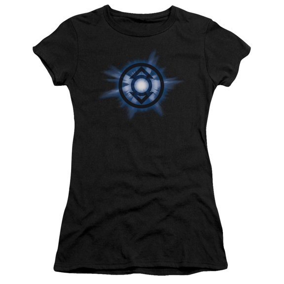 Green Lantern Indigo Glow S/S Junior Women's T-Shirt Sheer Black