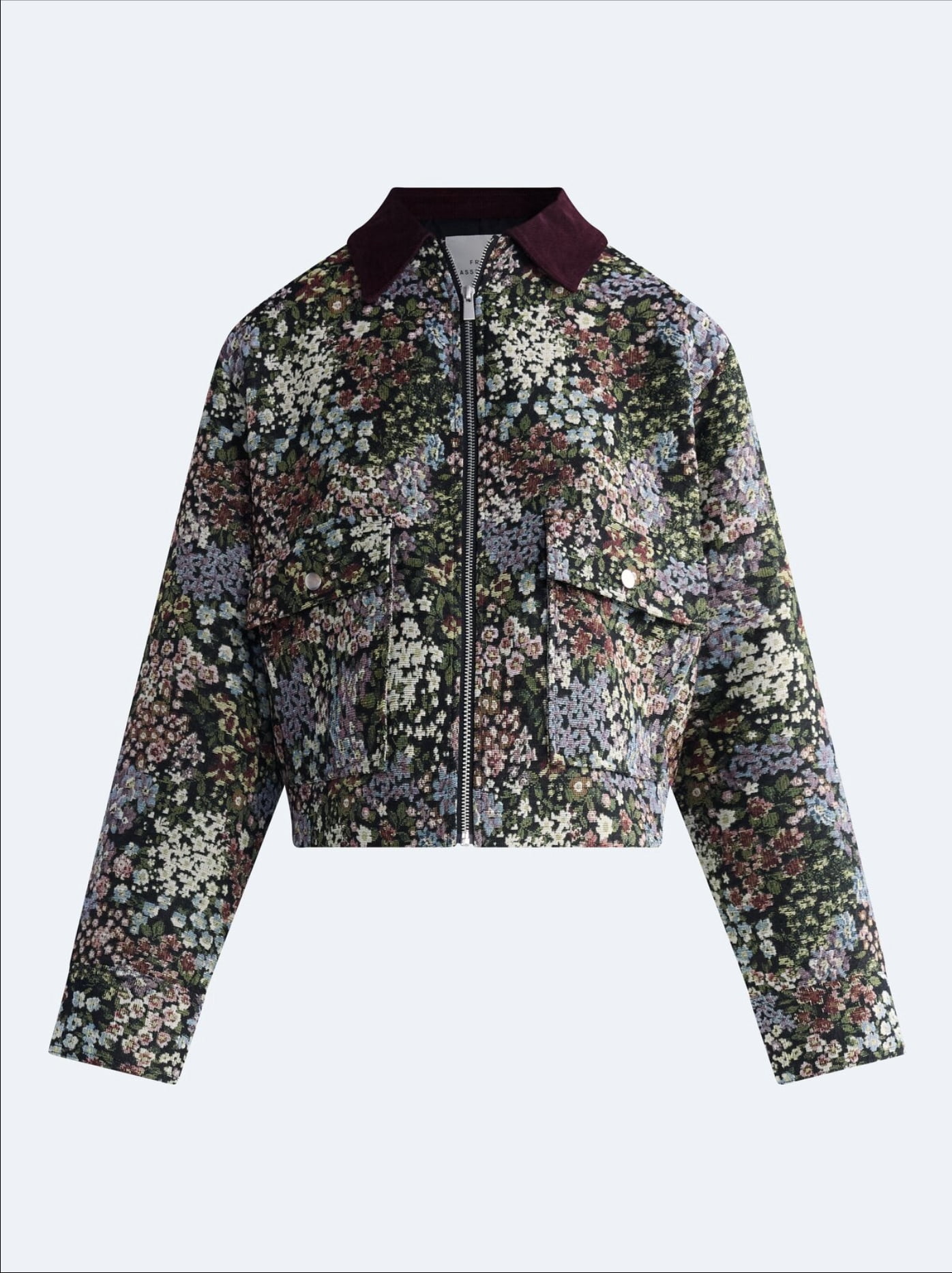 Free Assembly Women's and Women's Plus Cropped Jacquard Utility Jacket, Sizes XS-4X
