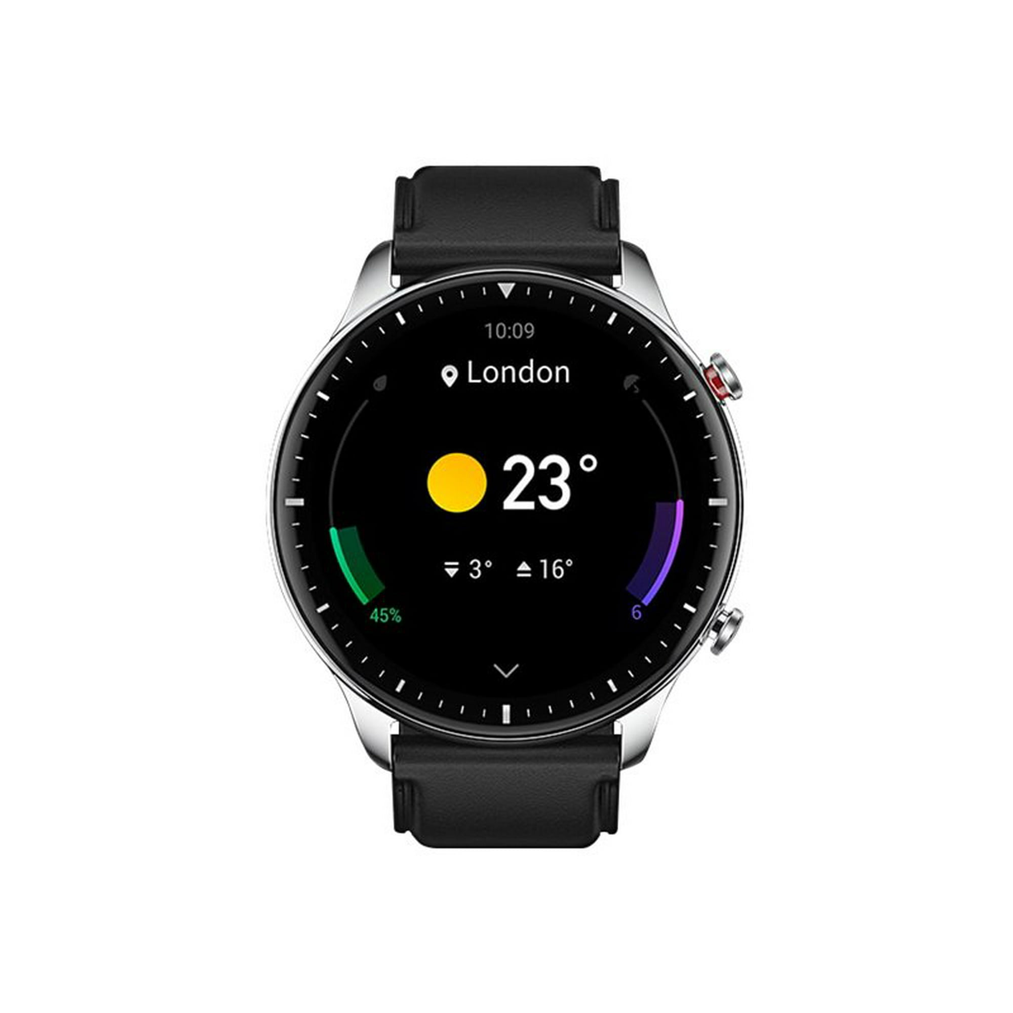 Amazfit GTR 2 Smartwatch Classic Obsidian GPS Watch Size Single Fitness Tracker Heart Monitor Wearable