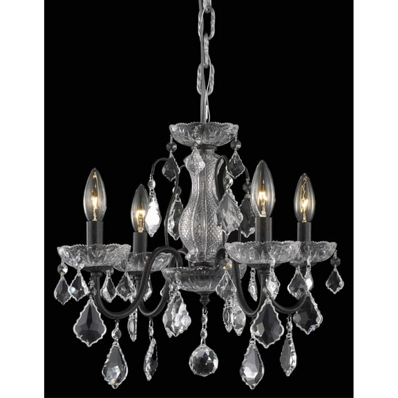 Calista Collection Pendant D17in H15in Lt:4 Dark Bronze Finish