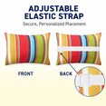 thumbnail image 3 of Outdoor Waterproof Adjustable Headrest Pillow with Secure Strap, 11x15.7in (28x40cm) Lumbar Support Cushion for Beach Chair, Pool Lounger & Patio Recliner Comfort Accessory, 3 of 6