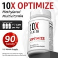 thumbnail image 5 of 10X Health Optimize - Methylated Multivitamin, 90 Capsules, 5 of 11