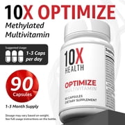 10X Health Optimize - Methylated Multivitamin, 90 Capsules