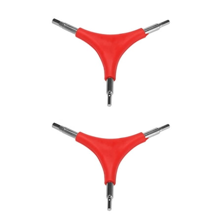 

2X 3 Way 4/5/6mm Bicycle Hex Wrench Stainless Steel Cycling Hex Wrench Spanner Bicycle Repair Tools
