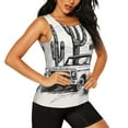 thumbnail image 2 of Fotbe Vintage Cactus Pickup Blusas Sin Mangas para Mujer – Estilo Casual, Corte Suelto, Slim-Fit, Cuello Redondo Deportivo, Tops de Verano para Gimnasio y Yoga-Large, 2 of 7