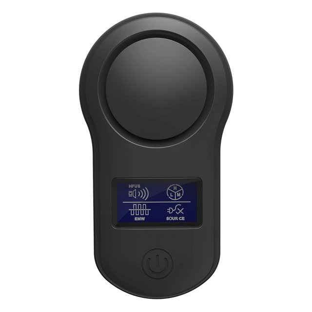 Repelente electrónico mejorado para interiores y exteriores para pulgas, insectos, mosquitos, arañas, hormigas, ratas, cucarachas e insectos, no tóxico - negro ER