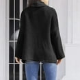 thumbnail image 6 of Women Open Front Rib Cardigan Coat Long Sleeve Shrugs Loose Casual Solid Belted Cable Knit Draped Sweater Outwear, 6 of 6