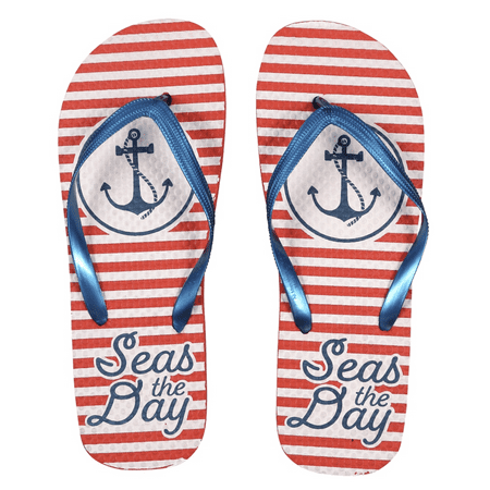 

Women s Juncture Seas the Day 2 Flip-Flops - Red/White [Size S 5/6]