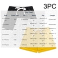 thumbnail image 3 of Cethrio Girls Cotton Athletic Shorts, Summer 3 Piece Elastic Waist Soft Running Shorts Yellow Size 4-5 T, 3 of 4