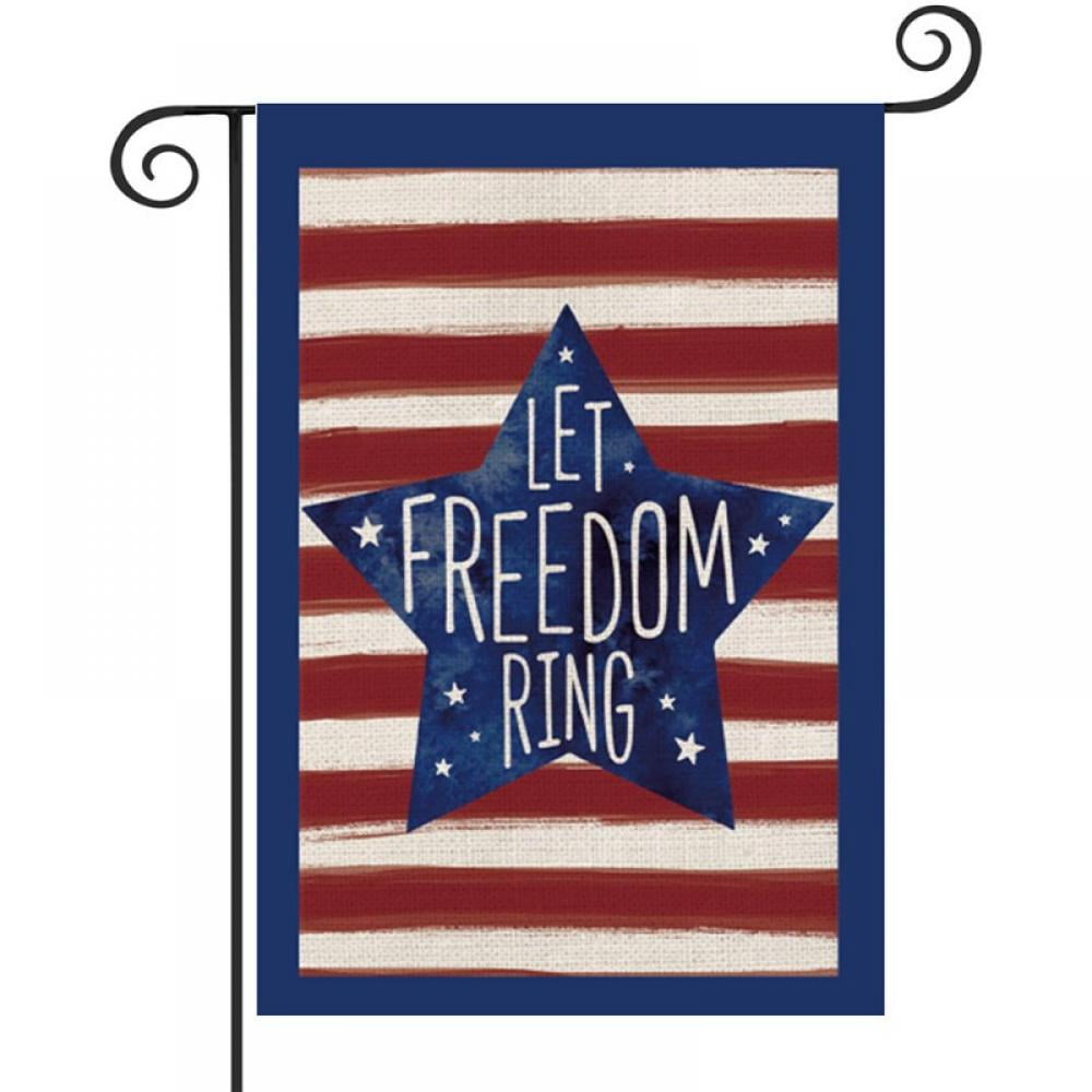 NEW 12.5"x18" USA/4th of July Patriotic CAMPER/PICNIC Garden Flag Free Ship! 