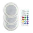 thumbnail image 3 of Bell + Howell Bionic Puck Lights 3 pack Color Changing LED with Remote Control Battery Operated, 3 of 7