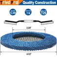 thumbnail image 3 of Discos de solapa Trive Frol 40/60/80/120 Grit T29 115 mm, paquete de 40, 3 of 9