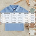 thumbnail image 5 of CAUYDY Toddler Baby Boys Summer Outfit Waffle Button Down Collared Short Sleeve Polo T-Shirt Solid Waffle Tops Clothes(L101-Green,6-12 M), 5 of 8