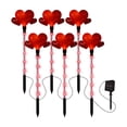 thumbnail image 1 of Solar Lights Outdoor Garden Valentine's Day Decorative String Light Set 5 Piece Plastic 13.19 in Tall IP55 Waterproof, 1 of 6