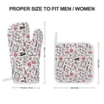 thumbnail image 2 of Pink Nurse Tool Background Oven Gloves And Pots Stand Set Oven Gloves And Pot Racks Pot Racks And Oven Gloves Set, 2 of 9