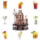 thumbnail image 3 of Juego de 20 piezas de coctelera para coctelería, coctelera de 750 ml, herramienta de bricolaje para bar con soporte de exhibición con ranura para bar - Oro rosa Soledad Fabricación de coctelera, 3 of 10