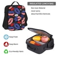 thumbnail image 5 of Pofeuu American With Lips Print Backpack Travel Backpacks With Lunch Bag Pencil Bag Set 3 pcs Set Cartoon Backpack, 5 of 7
