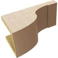 thumbnail image 6 of 7"W x 14"D x 7"H Wide Del Monte Rough Cedar Woodgrain TimberThane Corbel, Primed Tan, 6 of 6