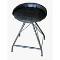 thumbnail image 3 of HomeRoots 24" Leather And Iron Swivel Low Back Counter Height Bar Chair, 3 of 5
